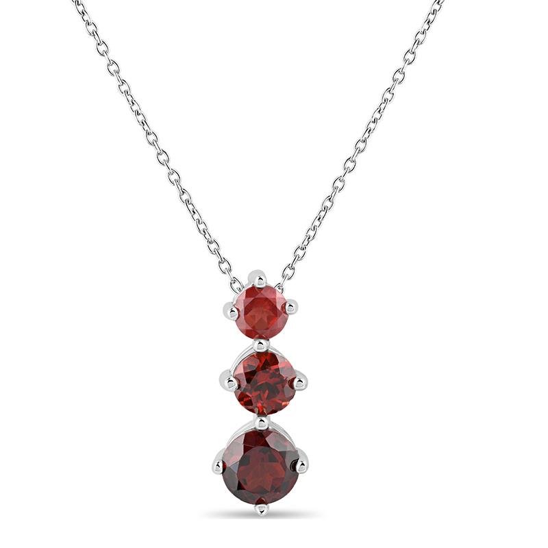 Rainbow Arc Necklace (garnet)